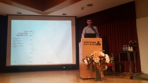 Aviv Giving a Talk at Chais