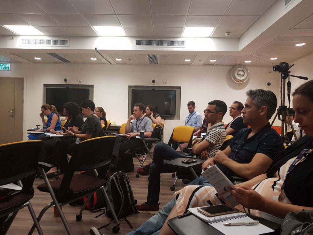 PESO 2017 Attendees at the Future Learning Space at the University of Haifa
